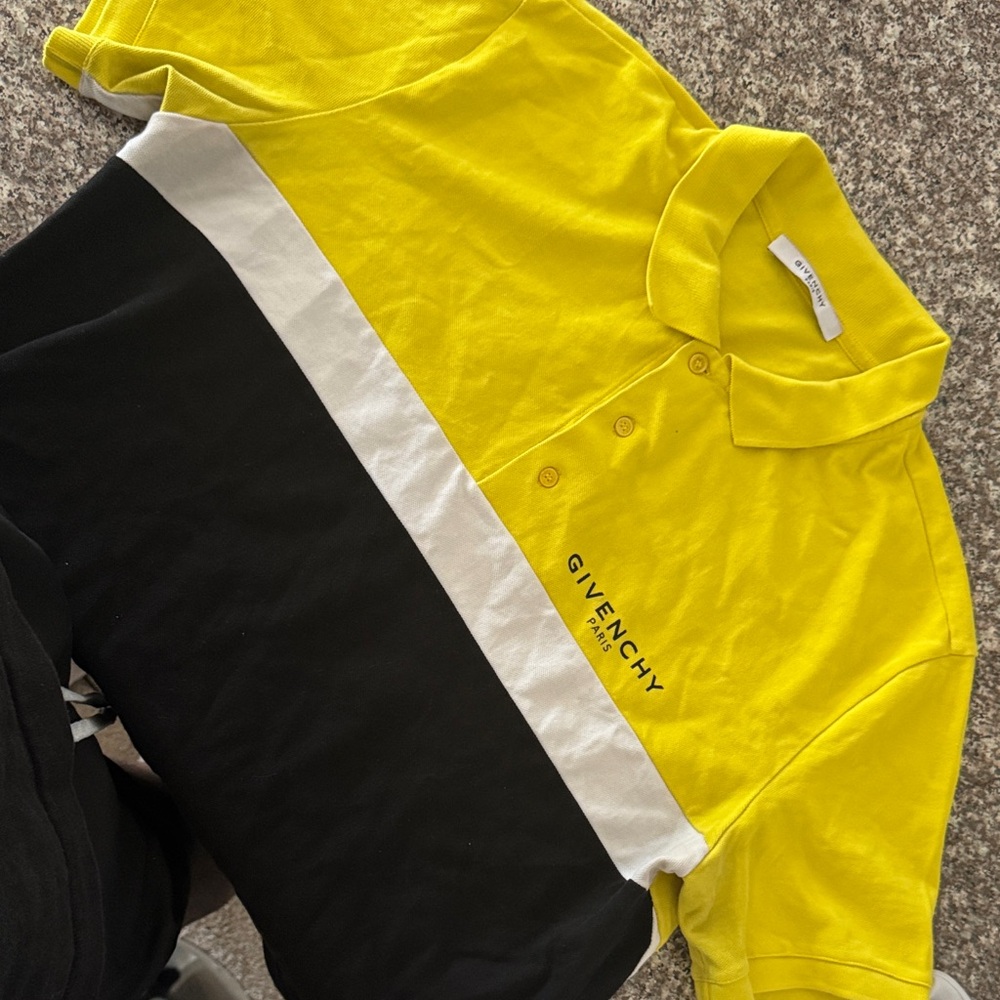 Givenchy Polo in Yellow, Black, and White